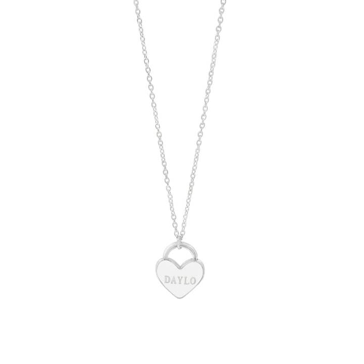 Heart Necklace - Silver/White for wholesale by DAYLO