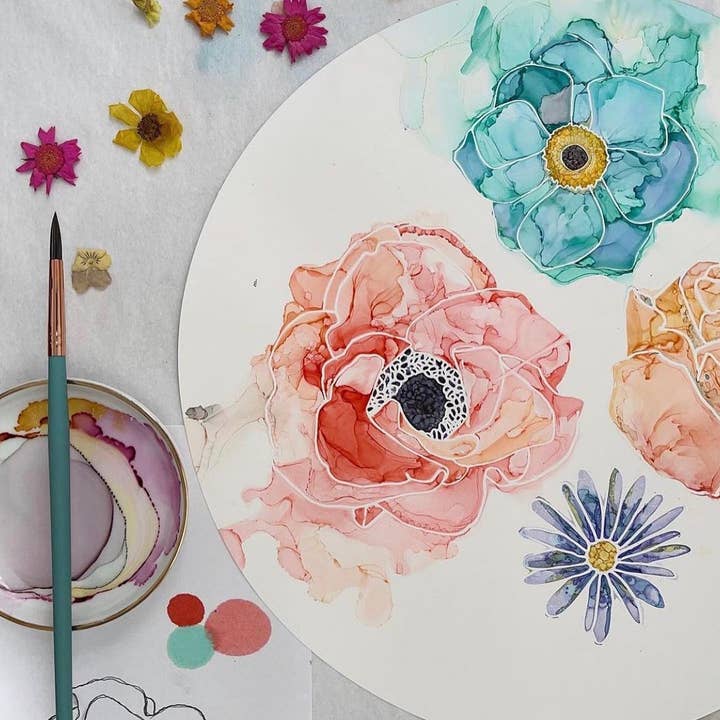 Legion Paper - Wholesale Sketchbook/Sketchpad - YUPO Round Paper Pads - Watercolor, Acrylic & Alcohol Inks3