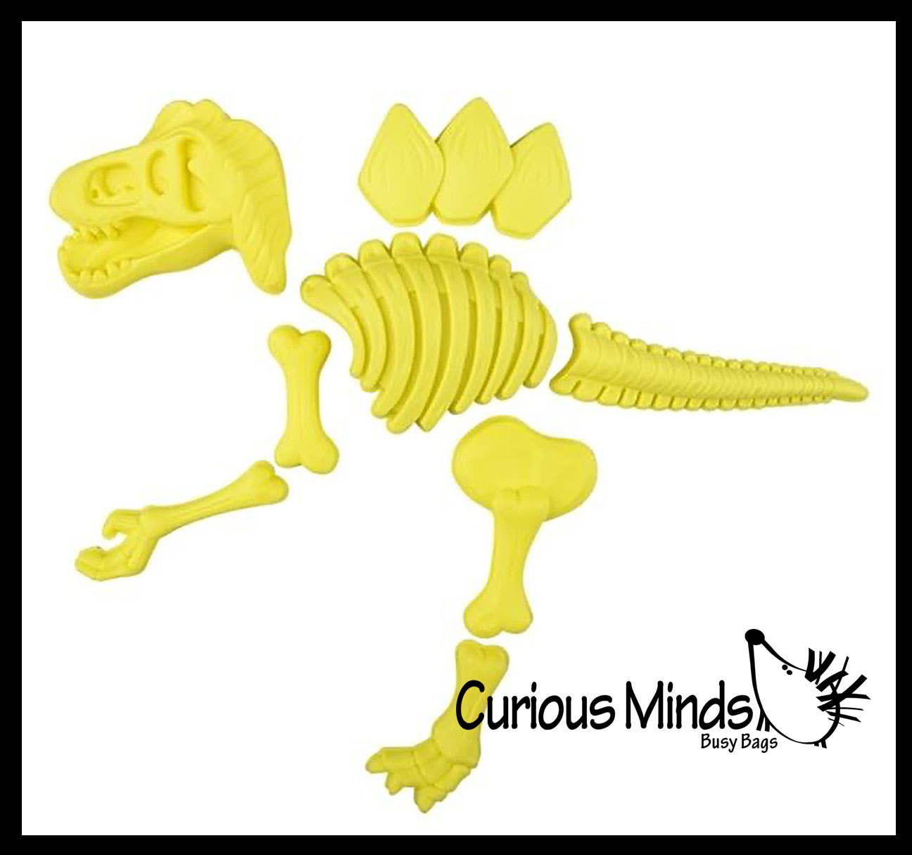 Curious Minds Toys - Wholesale Toy Set - Kids - 21 Piece Dinosaur Bones Sand Mold Beach Set - Sand Castle3