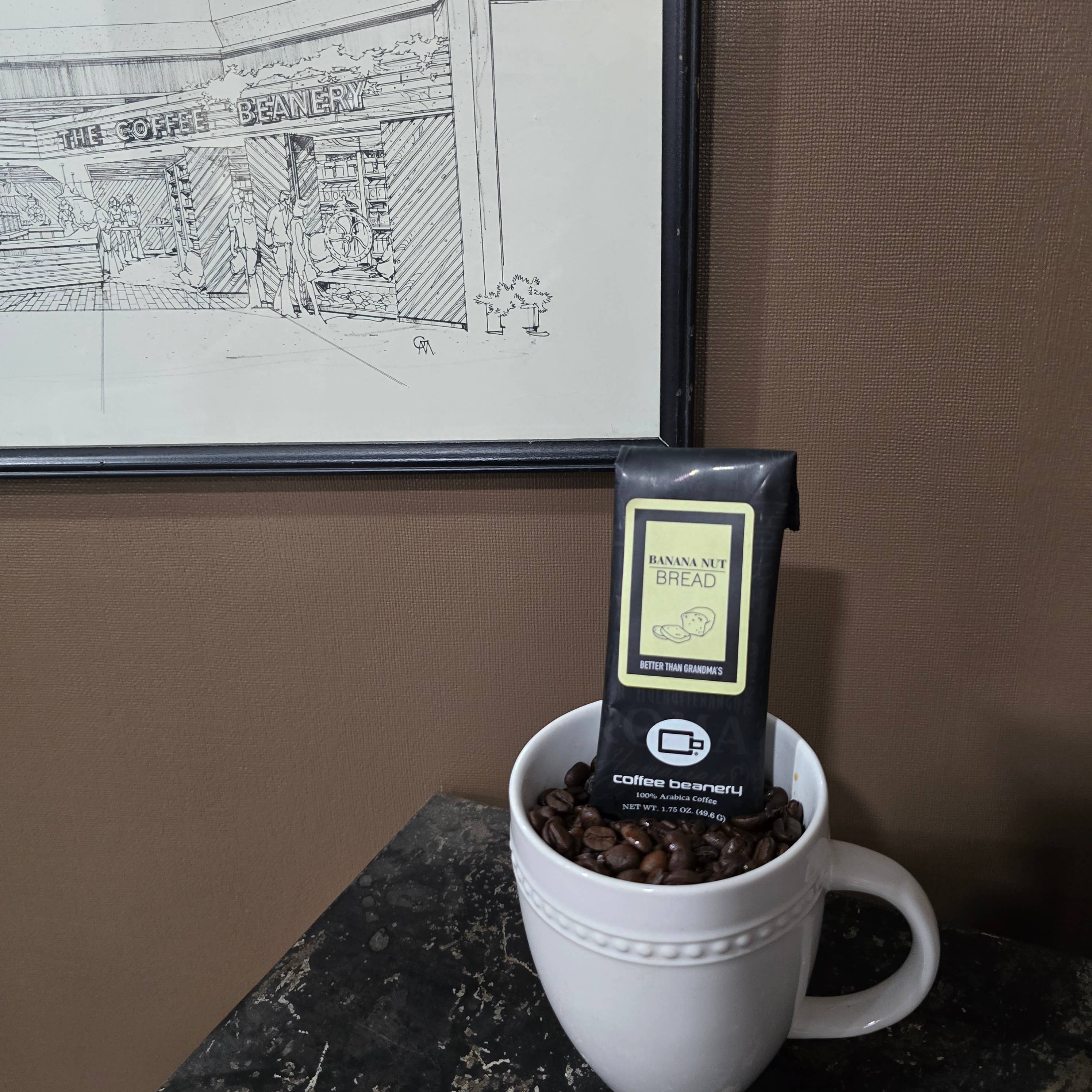 Coffee Beanery - Wholesale Ground Coffee - Banana Nut Bread Flavored Coffee | 1.75 oz One Pot Sampler2