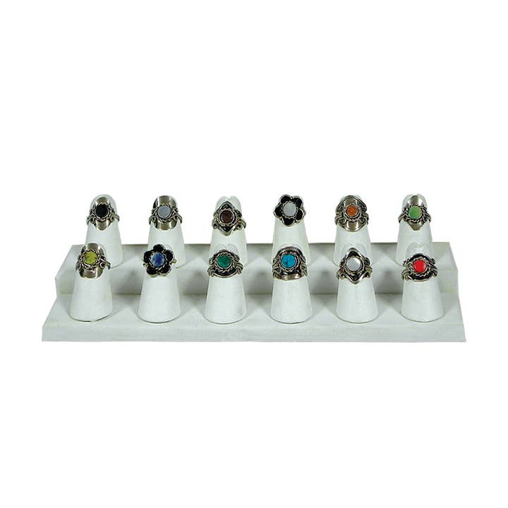 Mini Round Stone Adjustable Metal Ring for wholesale by Pichincha