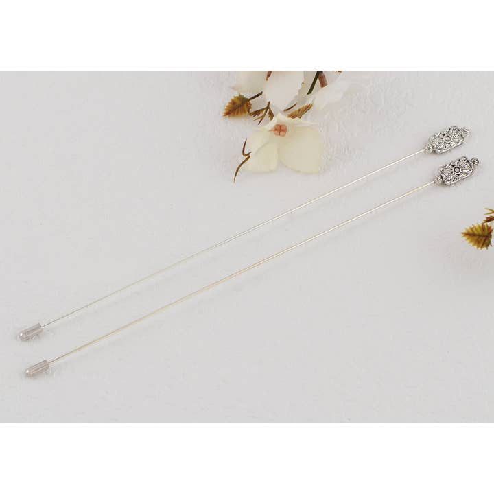 AK Brand - Wholesale Hat Accessory - Women's - Antique Vintage Hat Pin Classic Long Handle Geometric Hatpin1