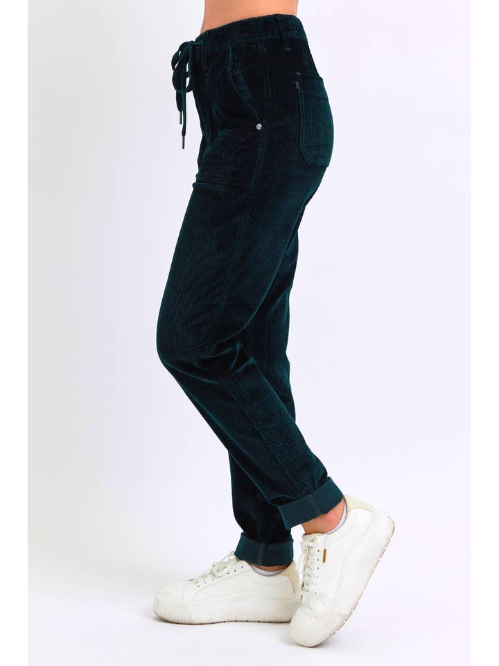 Emrld High Waisted Corduroy Cuffed Jogger for wholesale on Faire6