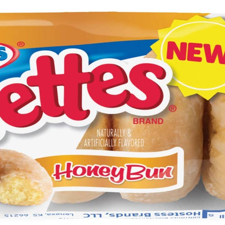 Shop The King - Wholesale Retailer Display - Food & Drink - Hostess Honey Bun Mini Donettes, 3 oz Packs (Pack of 10)