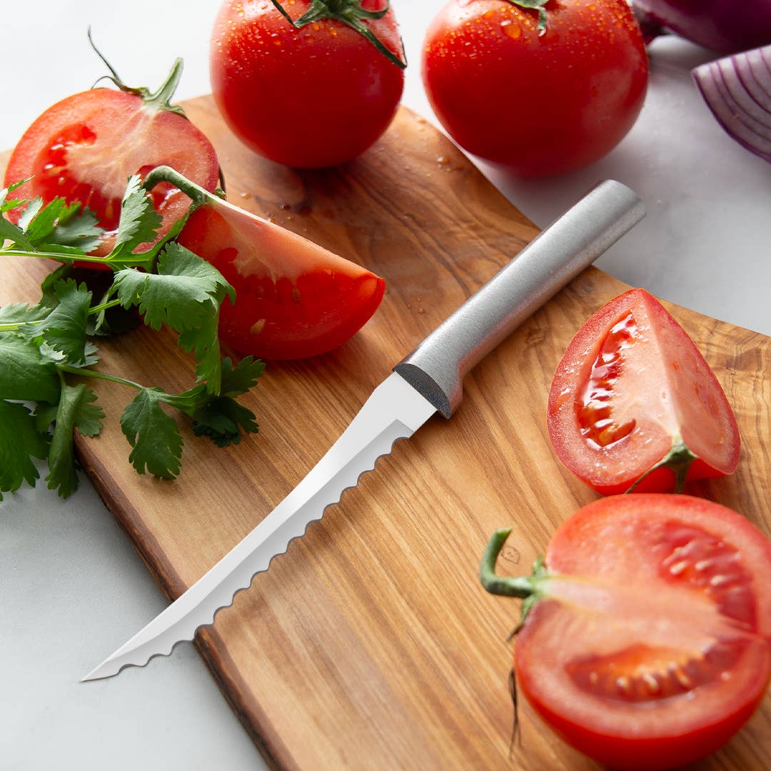 Rada Cutlery - Vente Couteau de cuisine/multi-usage - Trancheuse de Tomates Argentée ProPack1
