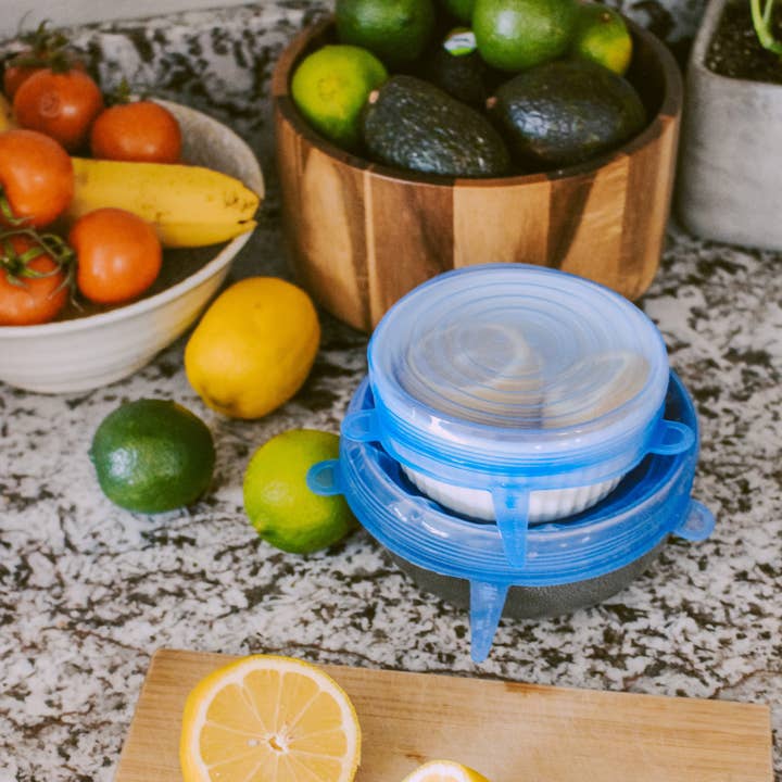 Me Mother Earth - Wholesale Food Storage Wrap/Bag - Reusable Silicone Bowl Covers 6-Pack