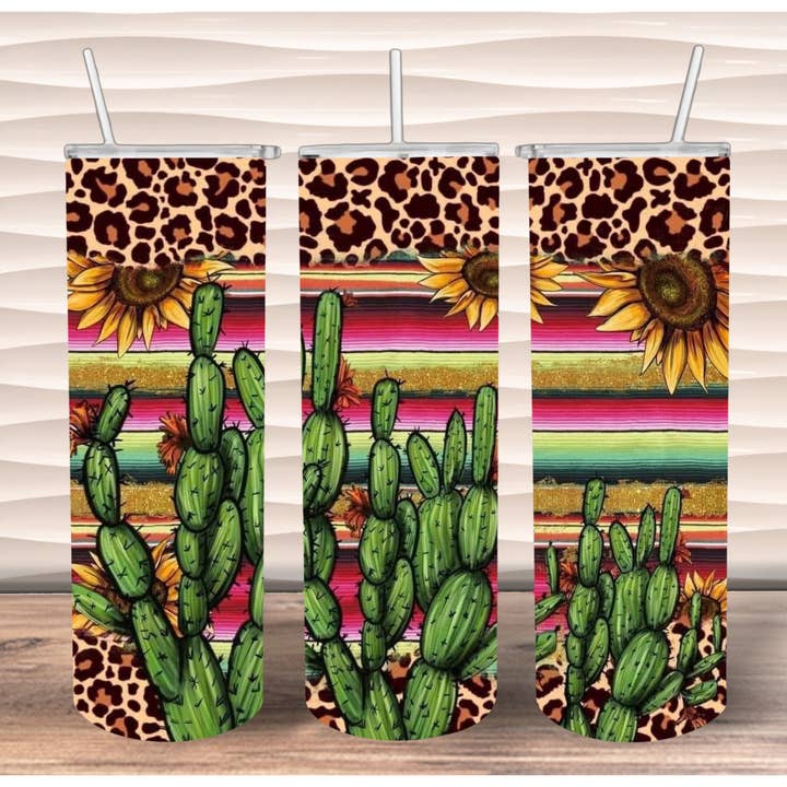 Serape Cactus 20 oz pour la vente par FloBama Girls Wholesale