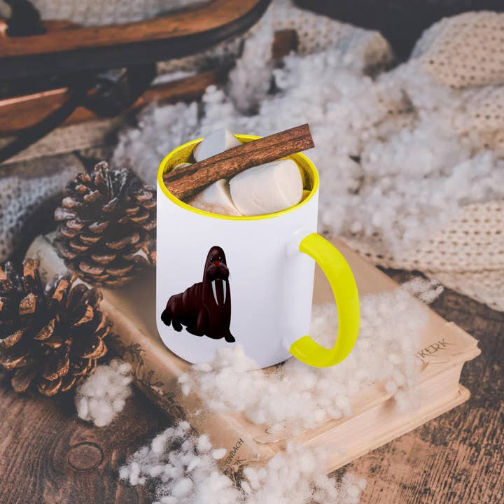 3dRose - Wholesale Coffee Mug - 3dRose, Cute Brown Walrus Illustration, Mug5