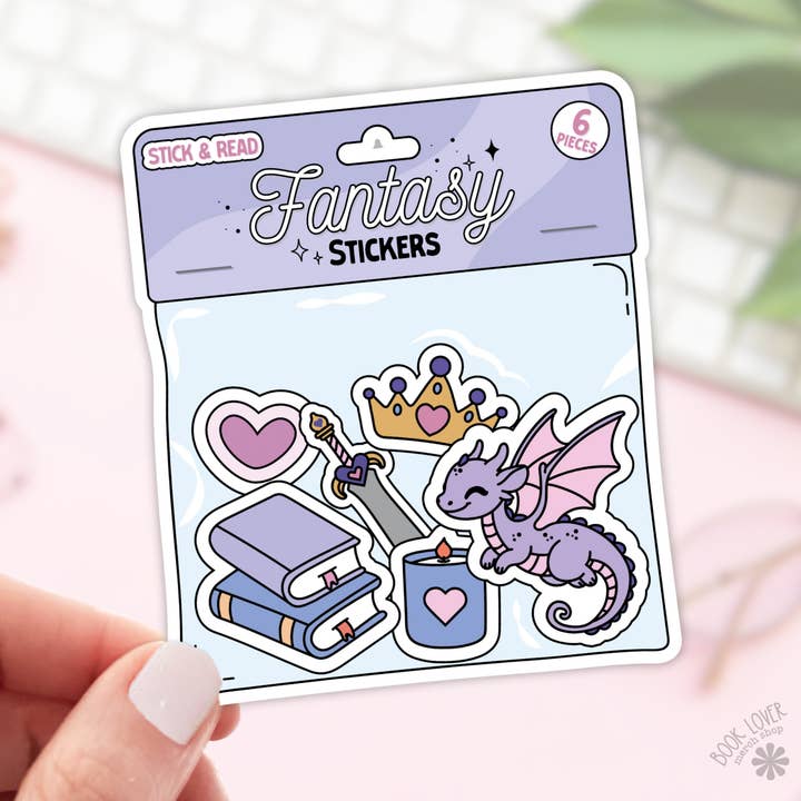 Pegatinas de fantasía / Pegatinas de libros / Regalo para amantes de los libros para venta al por mayor de Book Lover Merch Shop