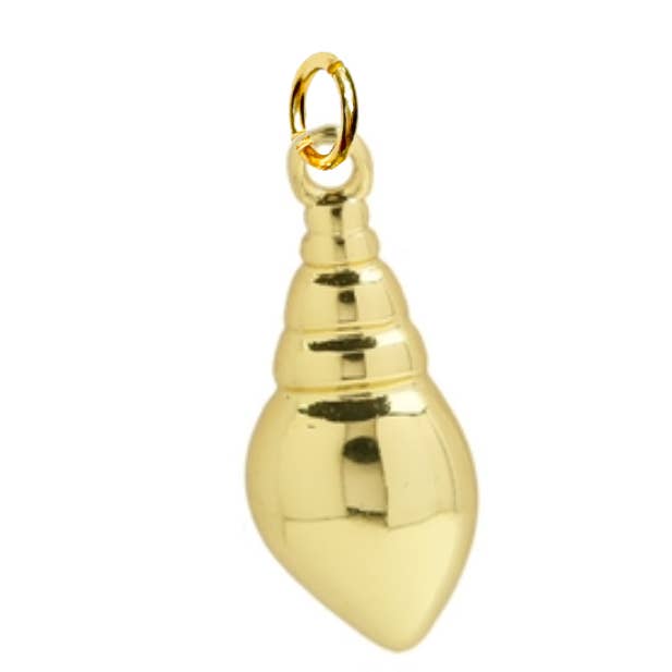 Smooth Seashell Charm For Charm Necklace & Bracelet for wholesale by Savvy Bling