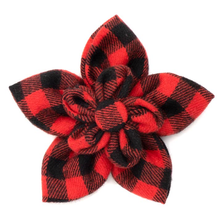 Buffalo Plaid Flower for wholesale by The Worthy Dog