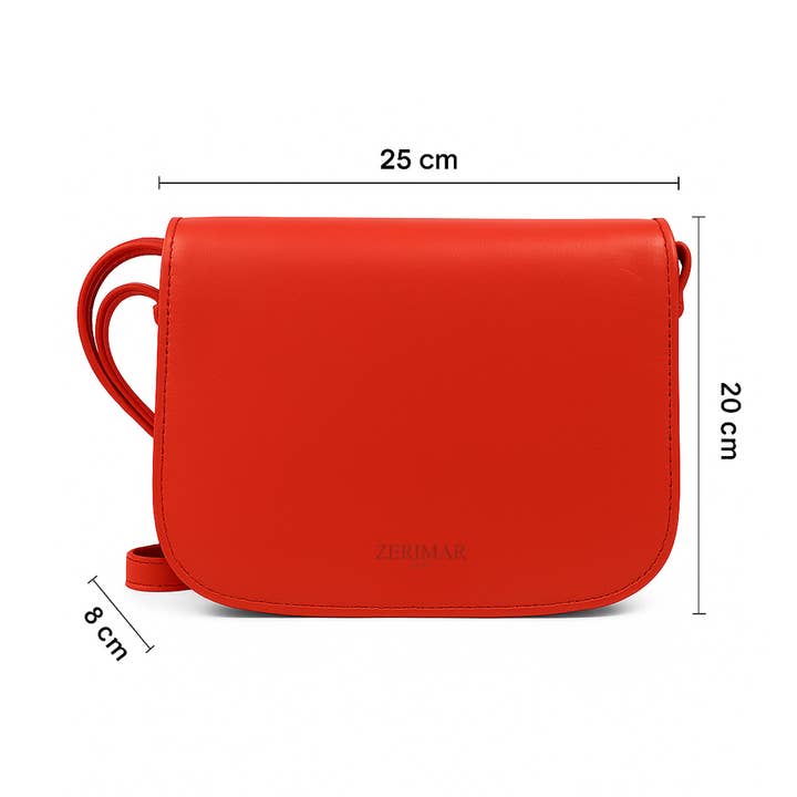 Zerimar 1942 - Wholesale Shoulder Bag - Women's - Zerimar Bolso Bandolera 100% Piel Medidas: 20x8x252