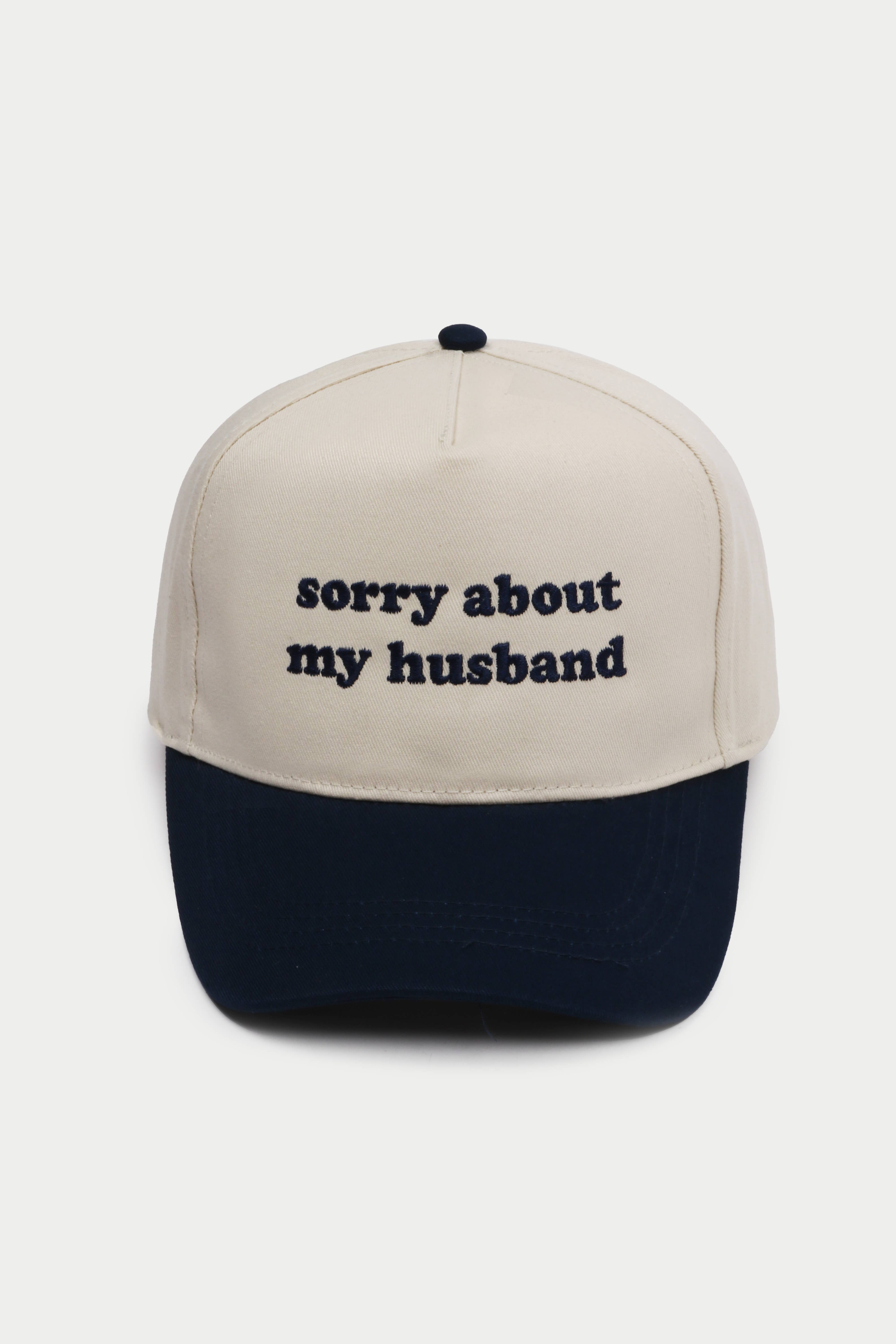 David And Young - Wholesale Baseball Cap - Unisex - Valentine SORRY ABOUT MY HUSBAND Two Tone Baseball Cap4
