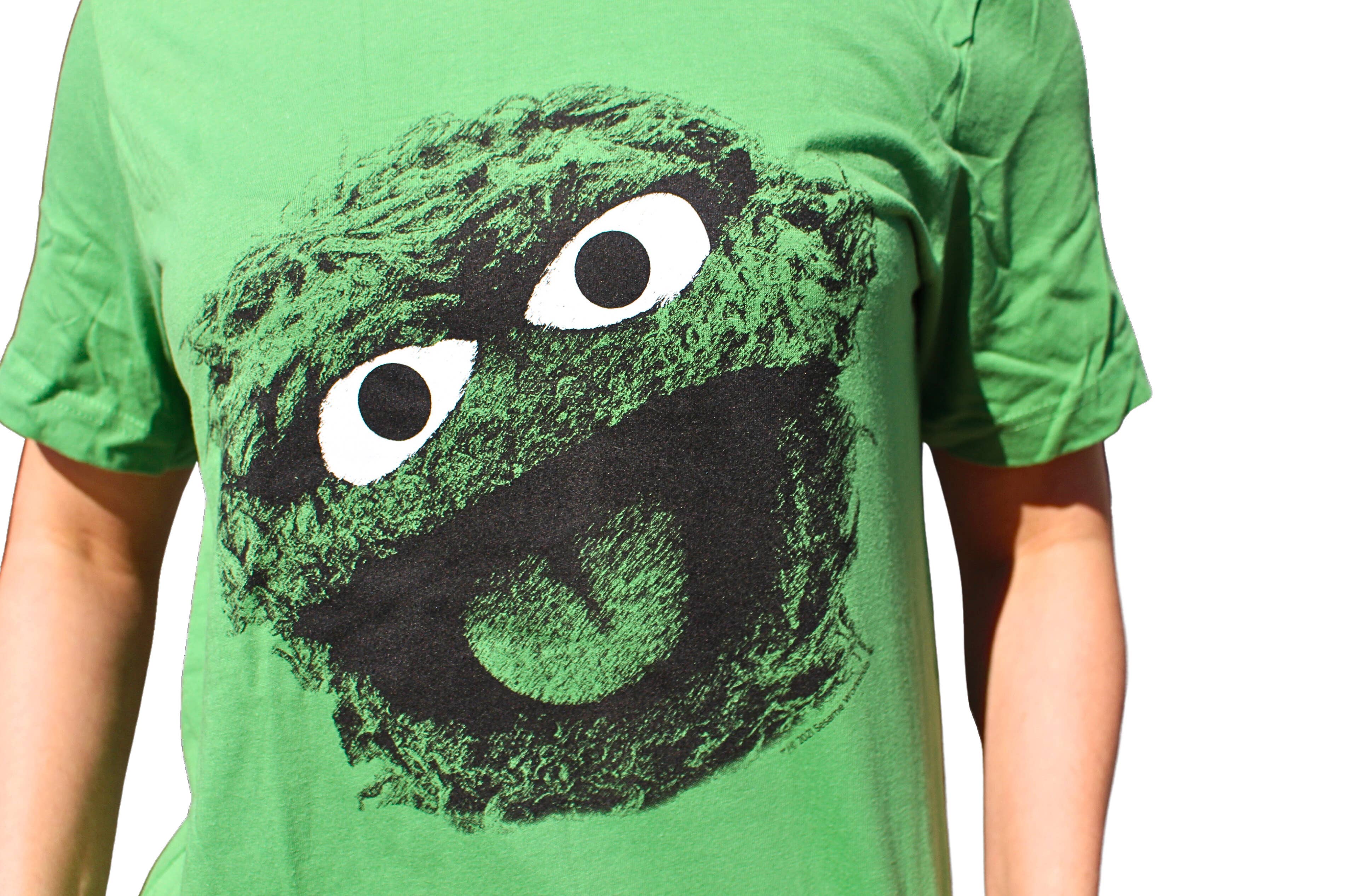 BRIEF INSANITY - Wholesale Screen Printed T-Shirt - Unisex - Sesame Street Oscar The Grouch Shirt2