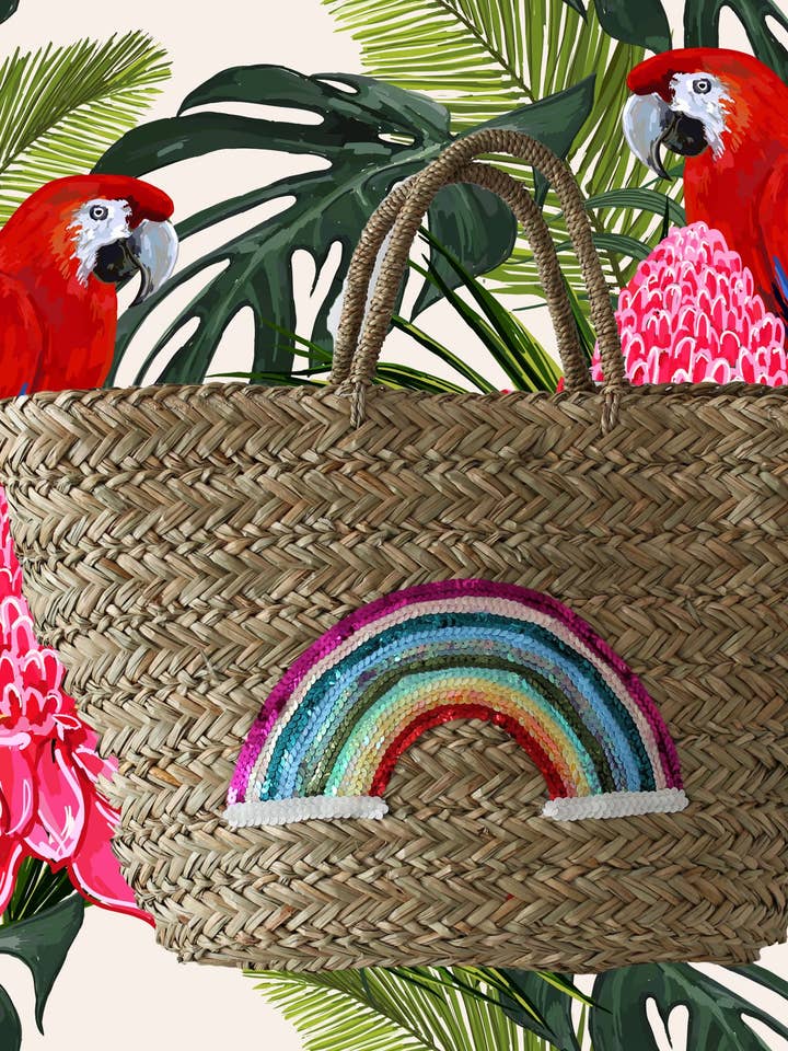 Bucket Strandtasche-Rinbow für den Großhandel von Bits and pieces to go