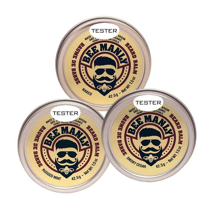 Honey House Naturals - Wholesale Beard Styling Product - Bee Manly Beard Balm - Individual - Organic6