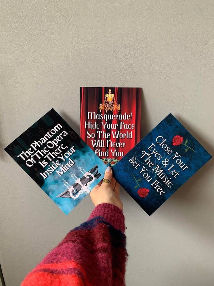 Phantom Of The Opera Musical Quote Song Lyrics Wall Prints for wholesale by Printicole