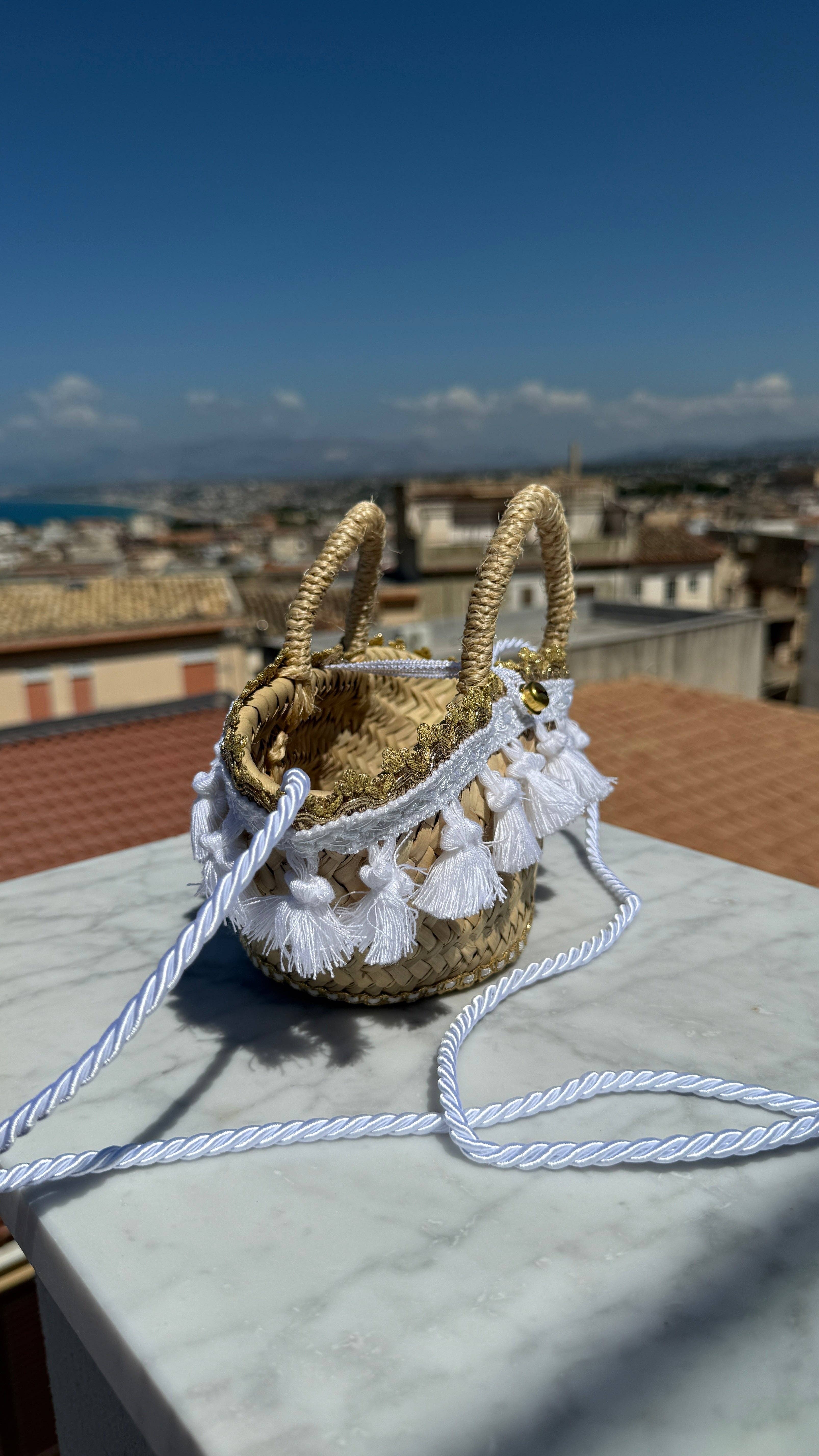 Oriana Lamarca Designs - Wholesale Beach Bag - Nica Nica Bianca Francia Sicilian Coffa2