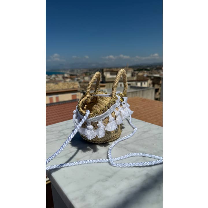 Oriana Lamarca Designs - Wholesale Beach Bag - Nica Nica Bianca Francia Sicilian Coffa2