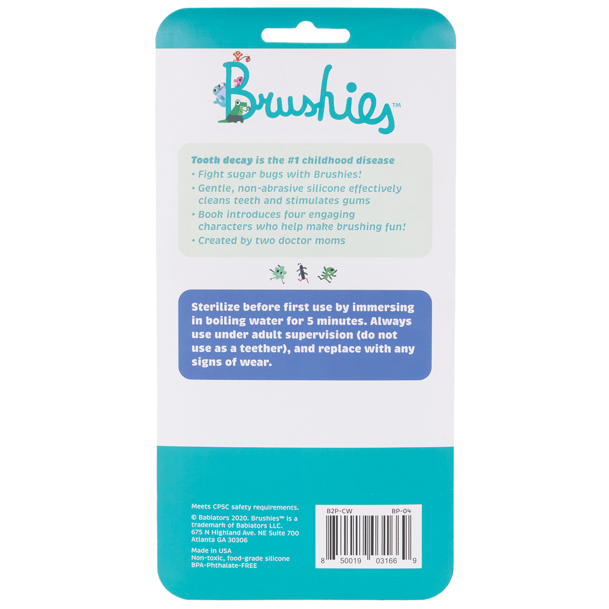 The Brushies - Wholesale Toothbrush - Kids & Baby - 2 Pack & Mini Book - Chomps the Dinosaur & Willa the Whale1