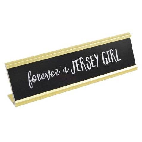 GreatBuy.com - Wholesale Desk/Tabletop Sign - 8x2 FOREVER A JERSEY GIRL Print Metal Tabletop Plaque C/P 240