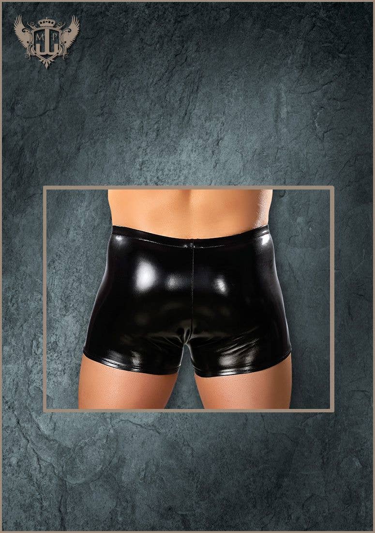 Black Male Power Liquid Onyx Pouch Short MP153003 for wholesale on Faire1