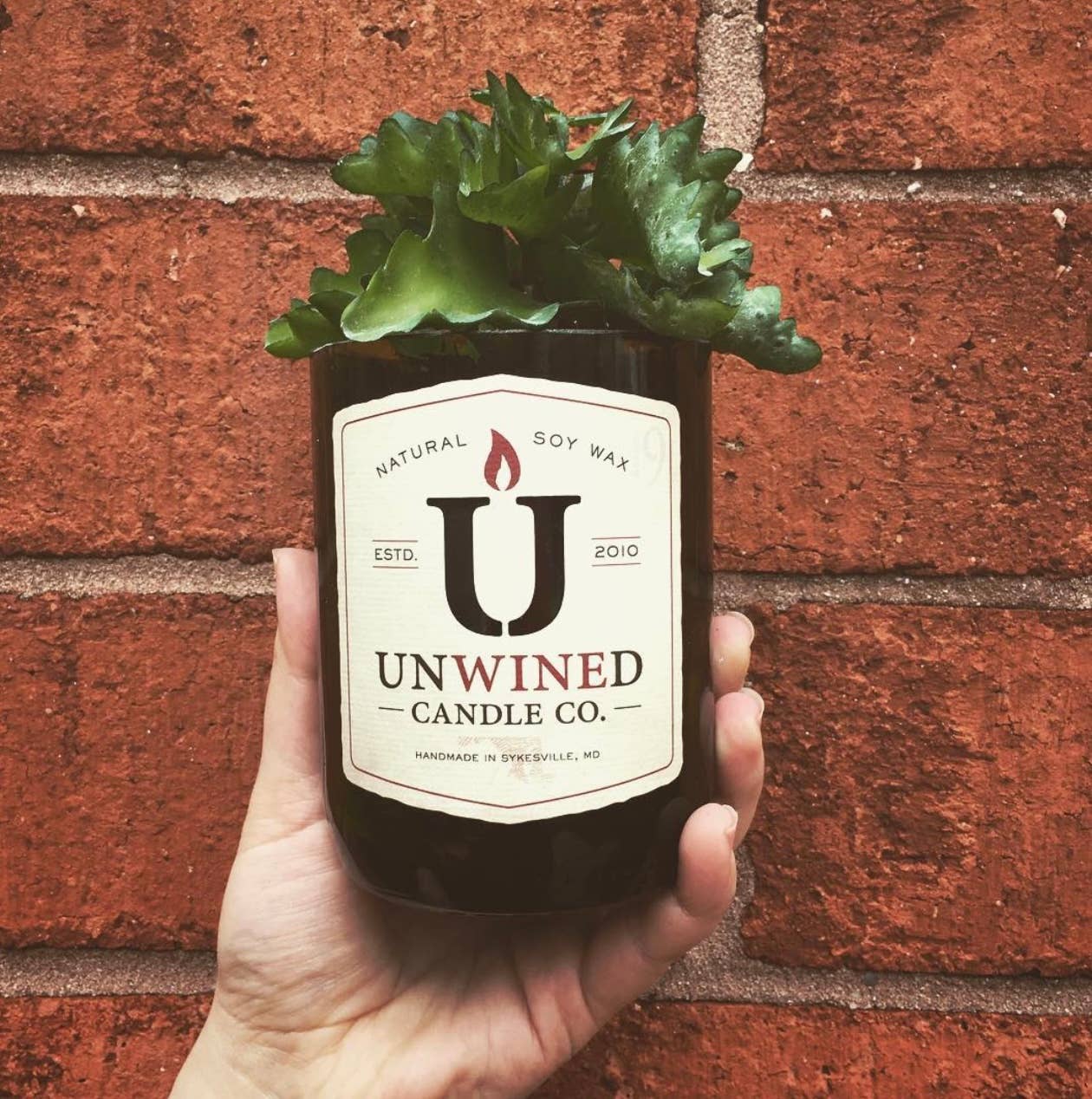 Unwined Candles - Venta al por mayor Velas en tarros - Lady Baltimore Signature Series - Vela para botella de vino2