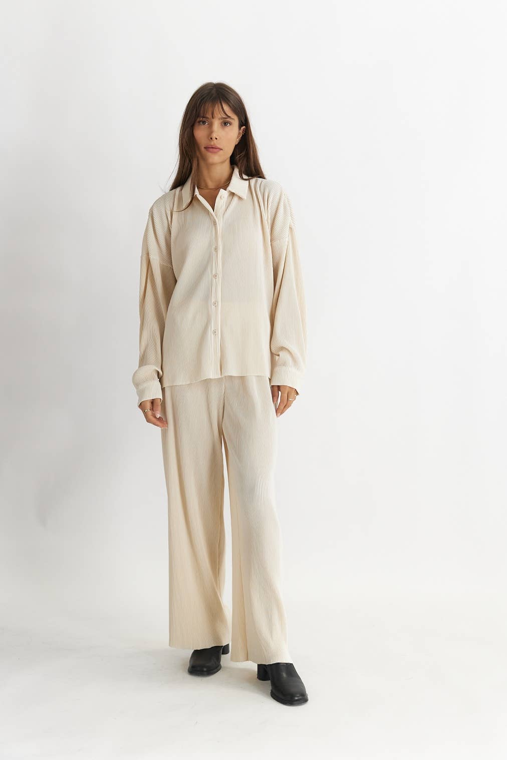 All Row - Wholesale Button Down Shirt - Women's - The Luke Top12