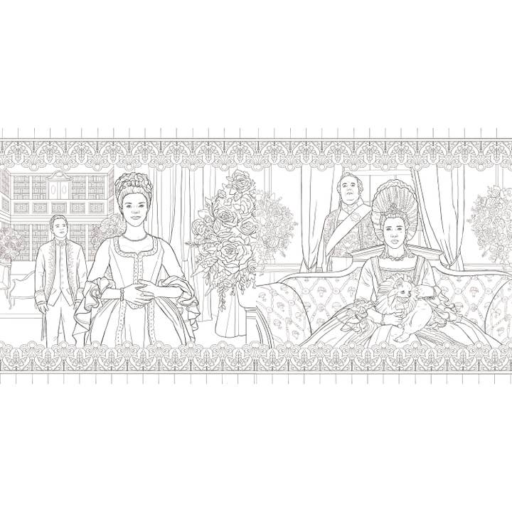 Penguin Random House LLC - Wholesale Coloring Book - Adult - Queen Charlotte, A Bridgerton Story: The Coloring Book