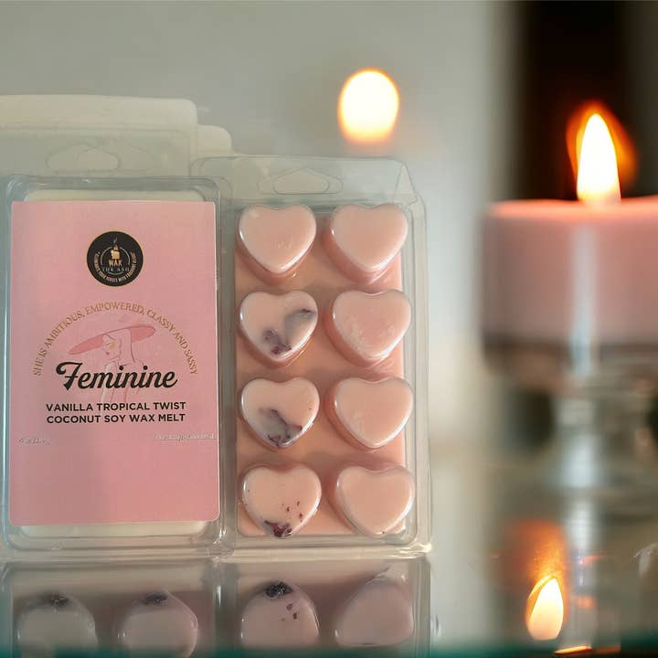 CERA PROFUMATA FEMMINILE per la vendita all'ingrosso da parte di Wax the Ash Candle LLC