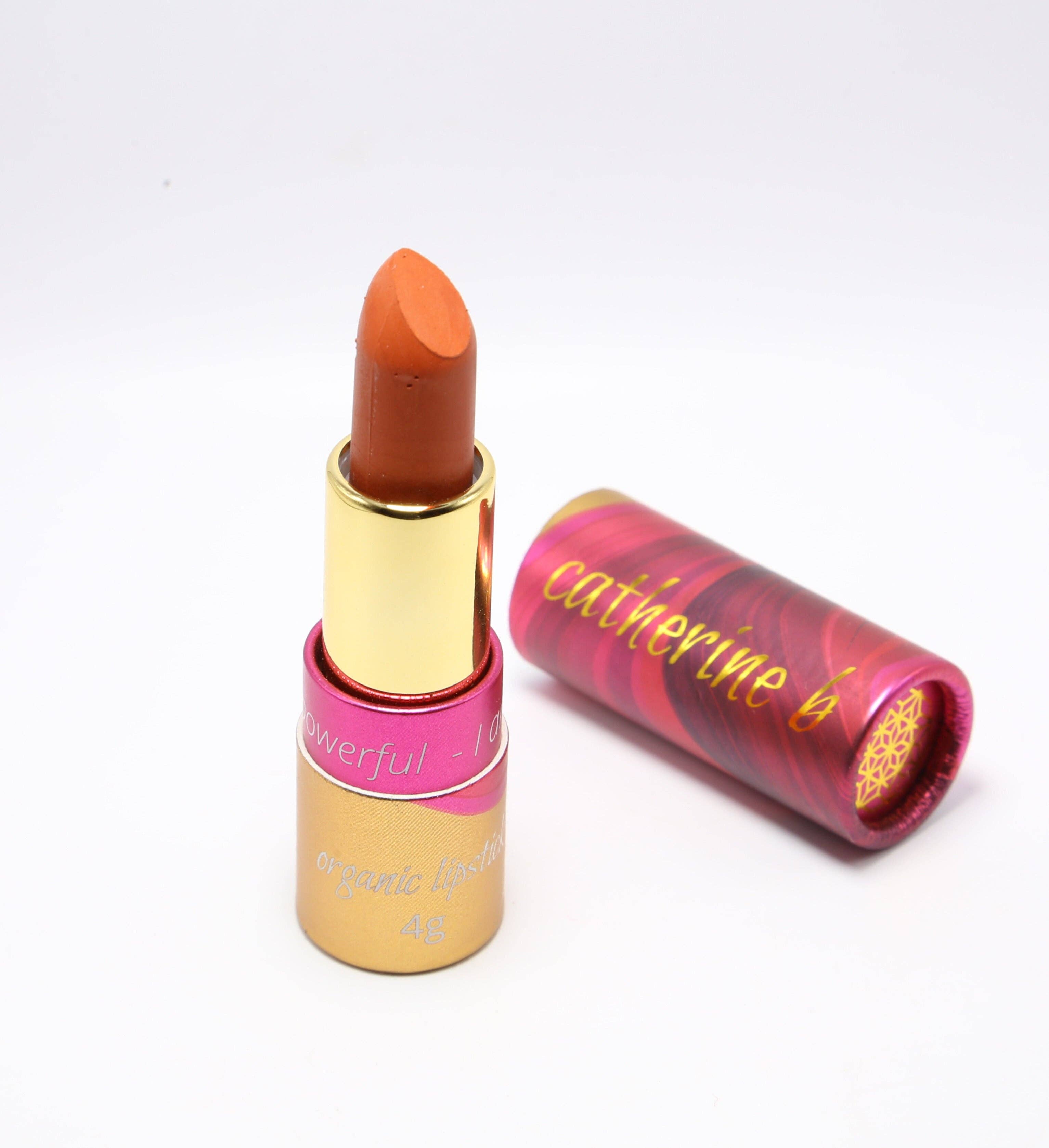 Catherine B - Wholesale Lipstick - Revive - Burnt Orange Gold Organic Long Lasting Lipstick0