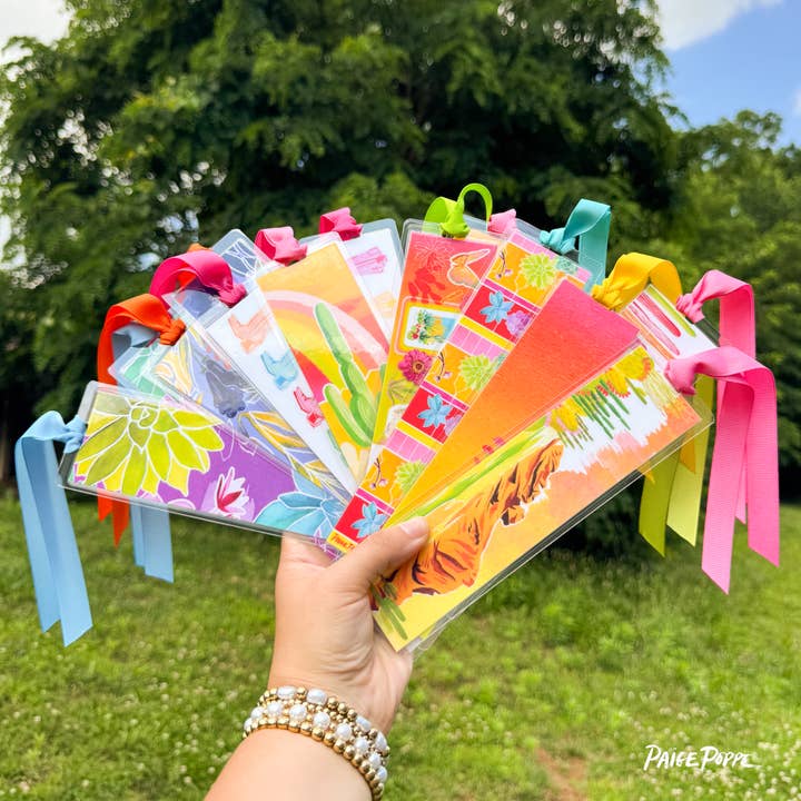 Paige Poppe Art - Wholesale Bookmark - "Desert Rainbow" Ribboned Bookmark5