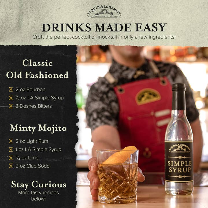 Liquid Alchemist Syrups - Wholesale Cocktail Mix/Syrup - Simple Syrup