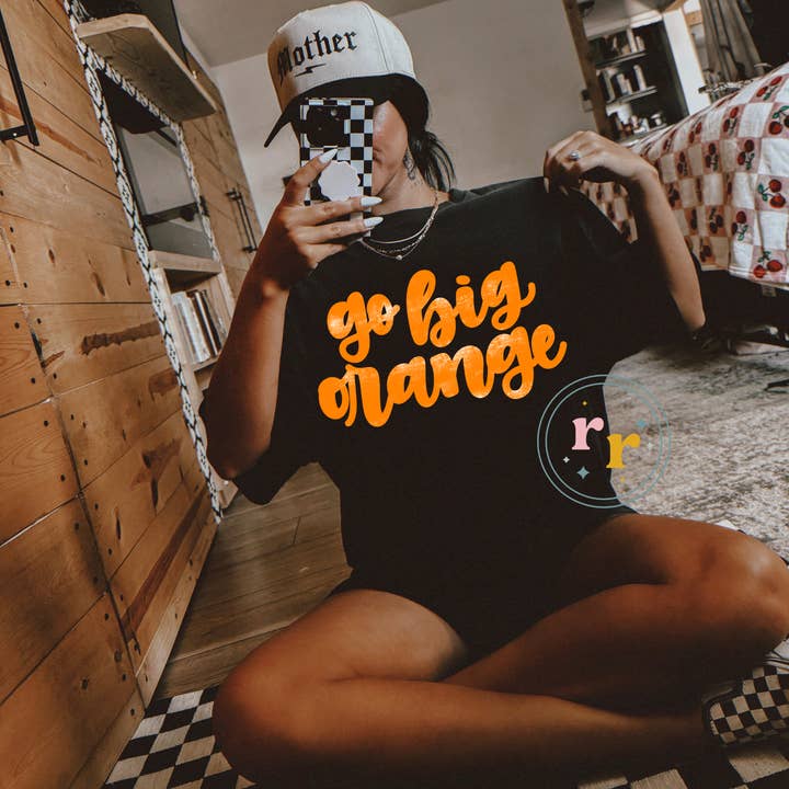 Go Big Orange Tennessee Graphic T-shirt for wholesale by Rebellious Rose LLC