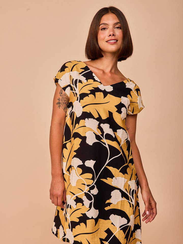 Kort Klänning Luarca Svart för wholesale av Smile