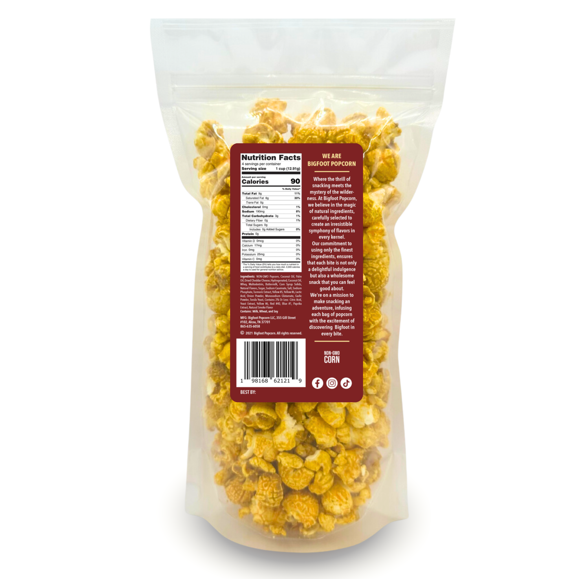 Bigfoot Popcorn - Wholesale Popcorn - Bacon Cheddar Gourmet Popcorn1