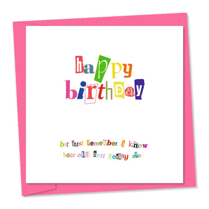 feliz cumpleaños — nota de rescate para venta al por mayor de viewbyrufus