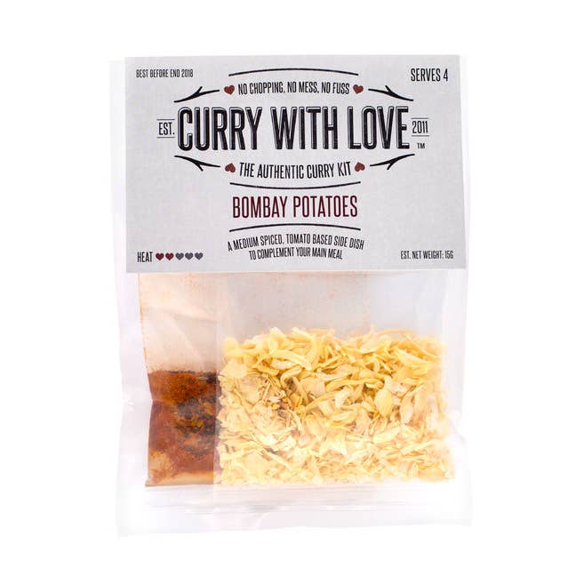 Bombay Potatoes Side Curry Kit - Mild/Med Heat for wholesale by Curry with Love