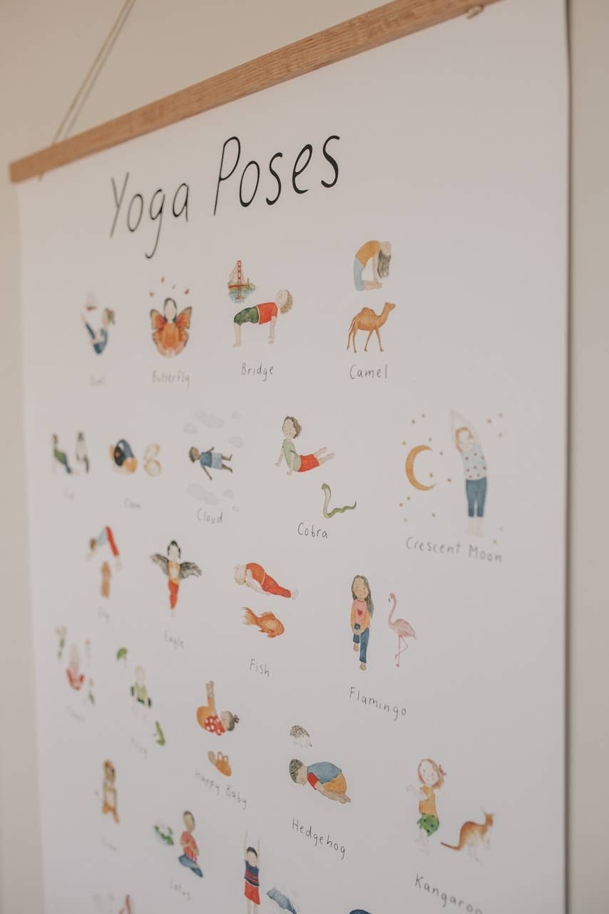 Mindful and Co Kids - Wholesale Art Print - Kids & Baby - Yoga Poses Print5