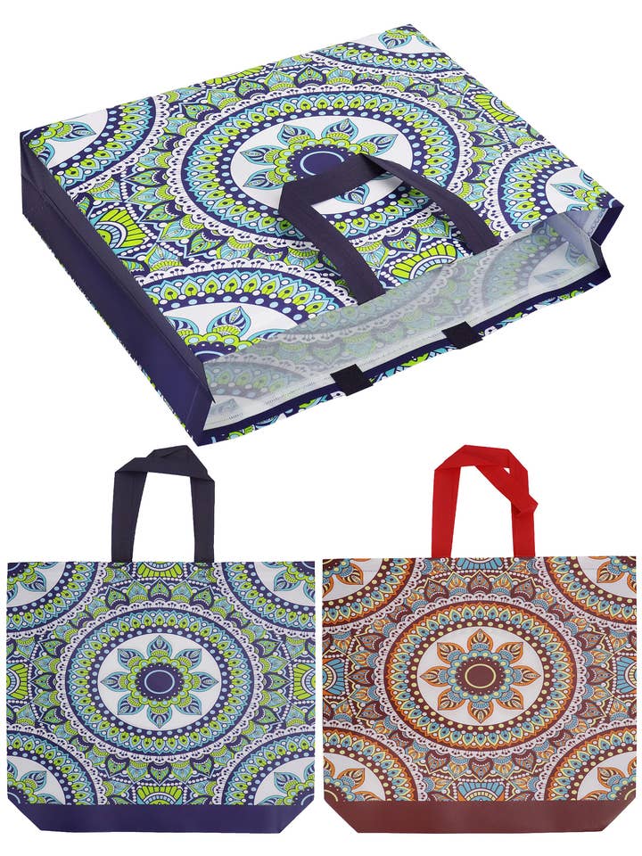 Boho Mandala Print Multi-use Shopper Eco Bag for wholesale by Cap Zone