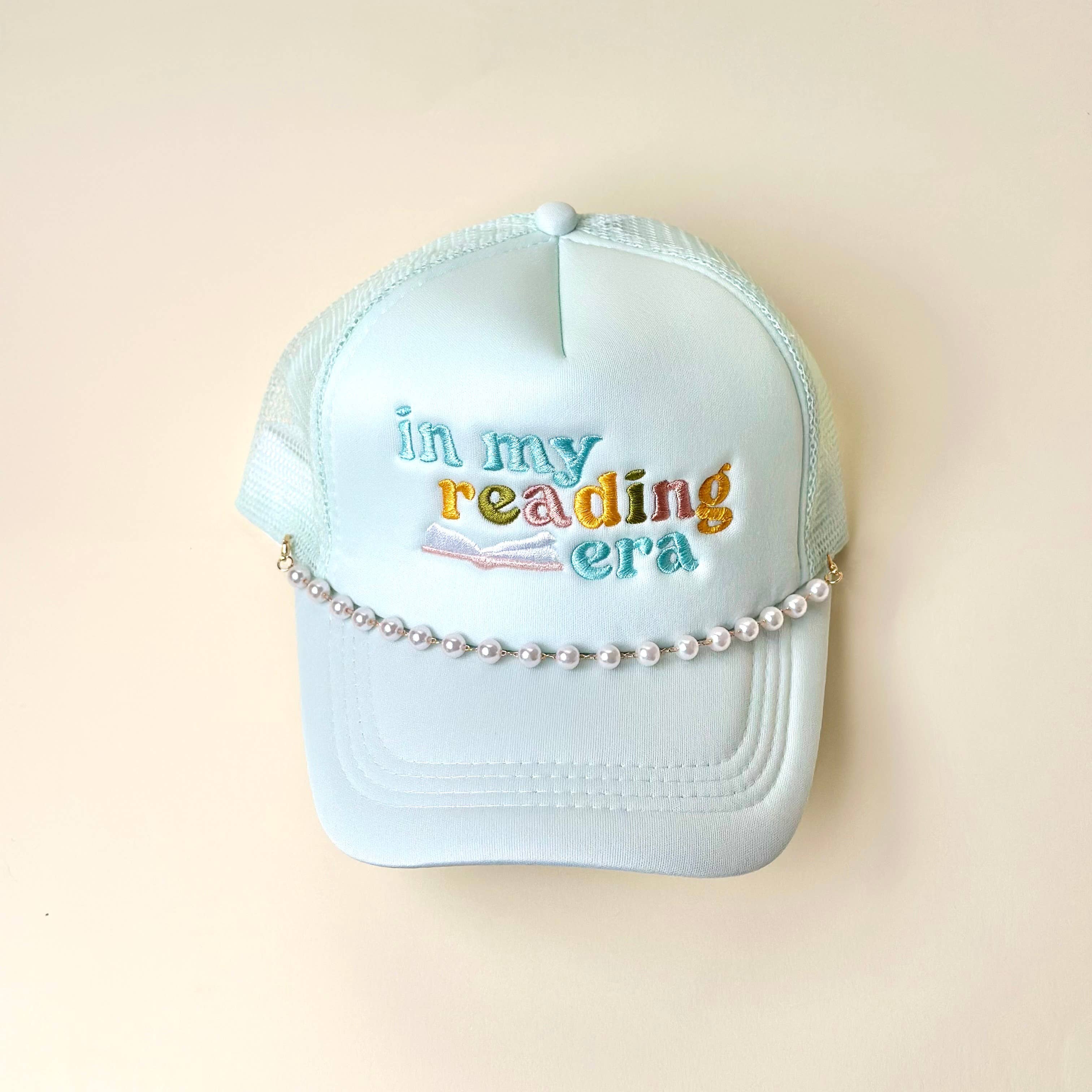 The Darling Effect - Wholesale Hat Accessory - Women's - Trucker Hat Chain-Dainty Pearl-Gold2