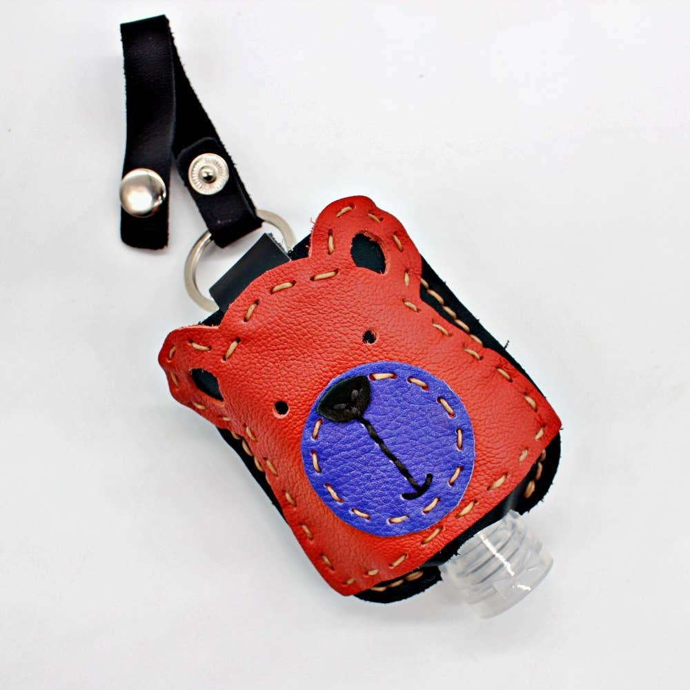 Atlas Goods By Your Needs Company - Wholesale Hand Sanitizer - Handmade leather hand sanitizer holder with 2 oz. bottle6