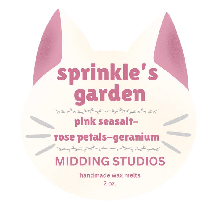 Midding Studios - Wholesale Wax Melt - Sprinkle's Garden | Cat Wax Melts | Cat Lover Gifts2