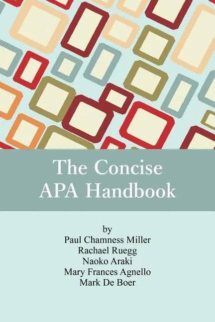 Books by splitShops - Wholesale Reference - The Concise APA Handbook - Paperback0