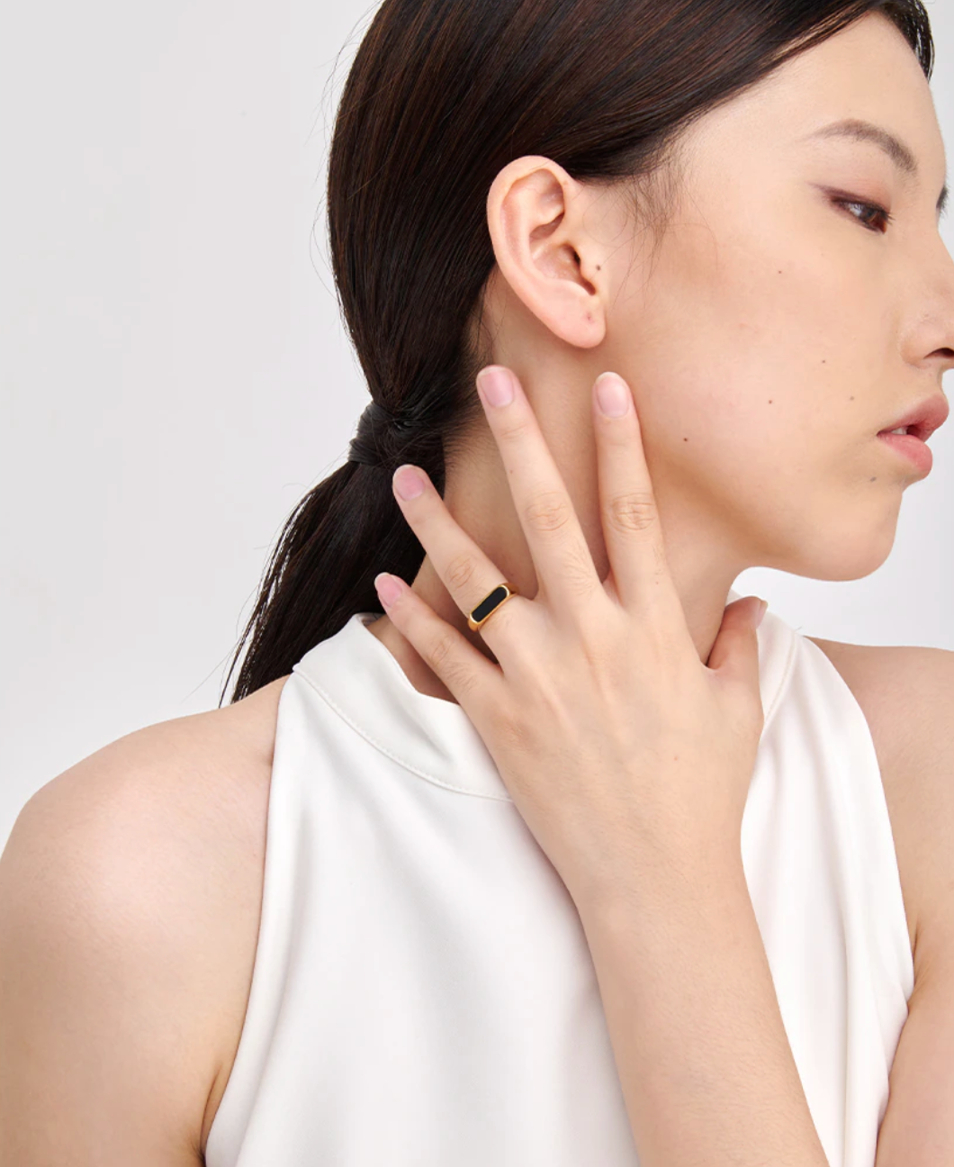 MeloMelo - Vente Chevalières - Clémentine - Chevalière fine en émail2