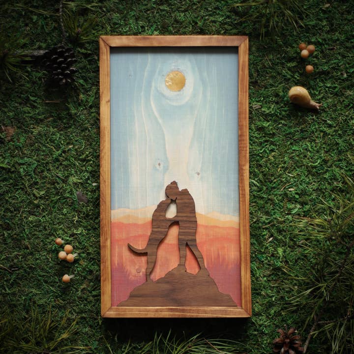 "A Dog's Love" Mixed Media Wall Art for wholesale by Havyn: Outdoorsy Art Made for Everyone