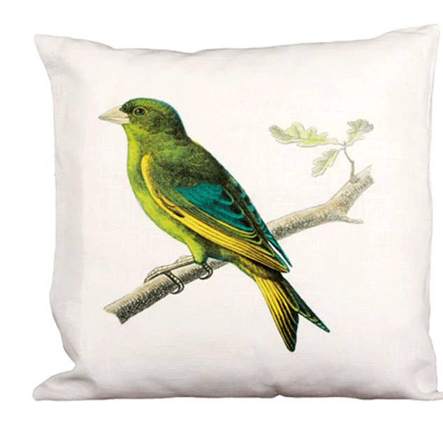 Cuscino cardinale con bandierine dipinte con animali/uccelli/uccelli/pesci per la vendita all'ingrosso da parte di Ox Bow Decor