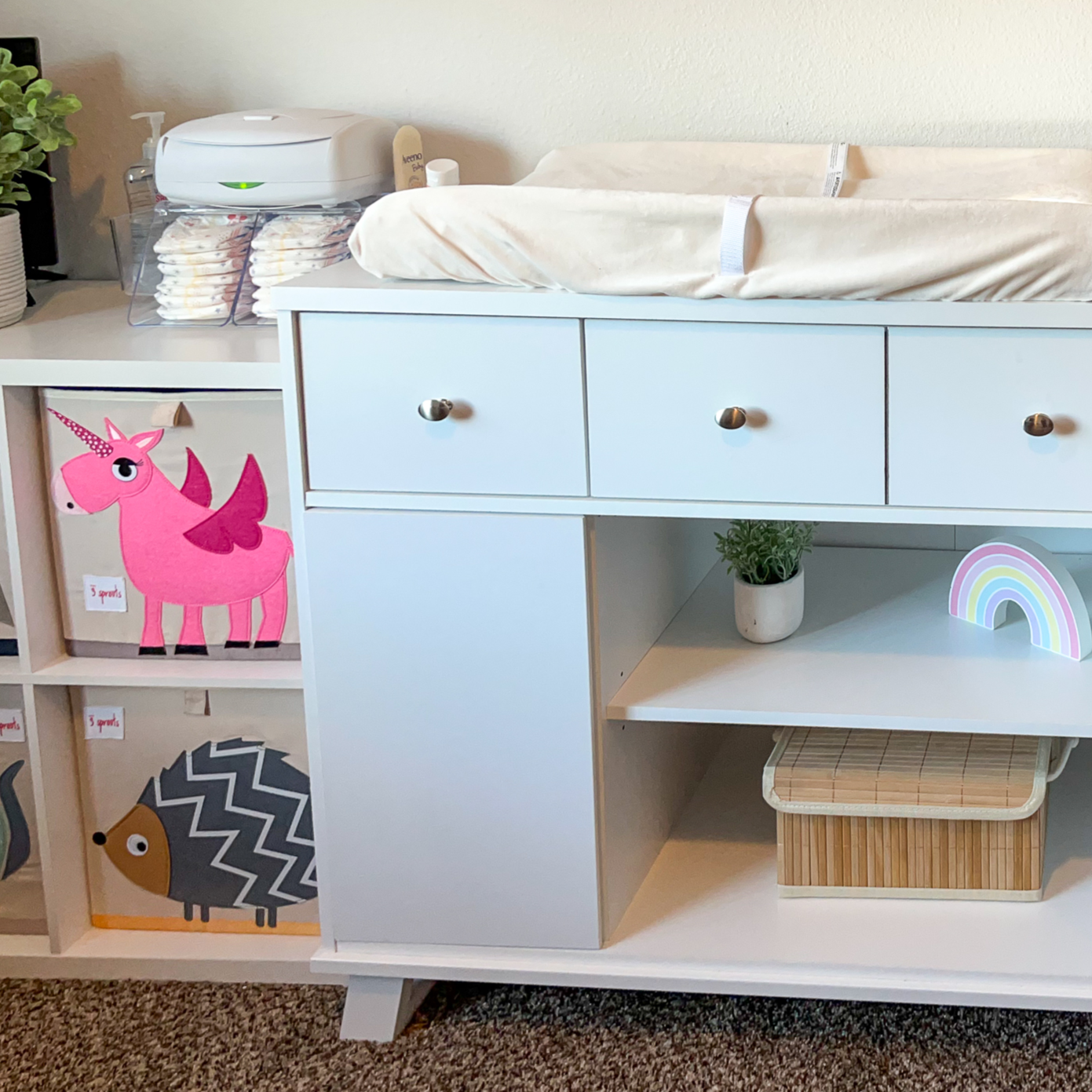 Prince Lionheart - Venta al por mayor Organizador de pañales- Bebés - Dresser Top Diaper Depot™13