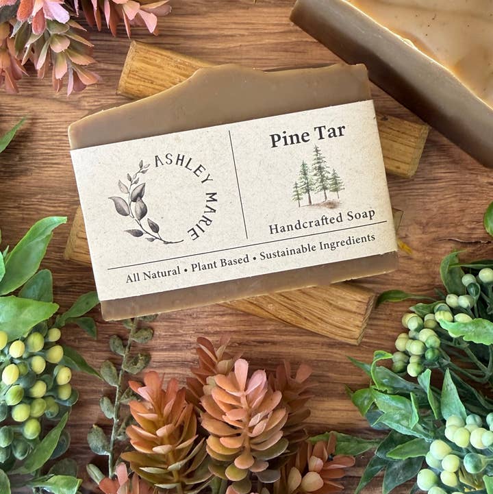 Ashley Marie Soap - Wholesale Bar Soap - Pine Tar Handmade Soap Bar | Natural Cold Process0