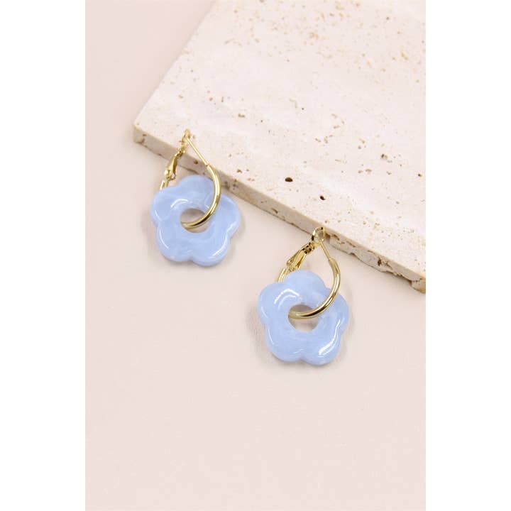 BELLISSIMA BIJOUX - Wholesale Dangle Earrings - Flower Earrings in Resin and Stainless Steel15